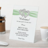 Diamond hört grüne Hochzeitssicherheit Sockelschild (In SItu)