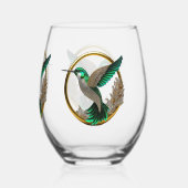 Diamond Hummingbird Weinglas Ohne Stiel (Rückseite)