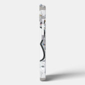 Diamond Ice Crystal Glitz Glam Monogram IPAD Case (Rückseite / Links)