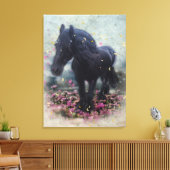 DIAMOND in Blume ~ Wrapped Canvas Leinwanddruck (Insitu (Wohnzimmer))