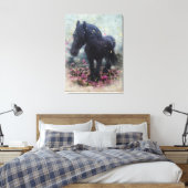DIAMOND in Blume ~ Wrapped Canvas Leinwanddruck (Insitu (Schlafzimmer))