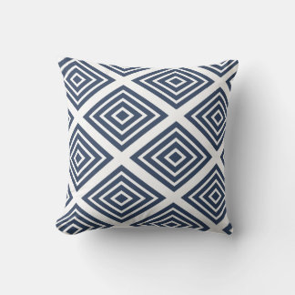 Diamond [indigo] - Japanese Traditional Pattern Kissen
