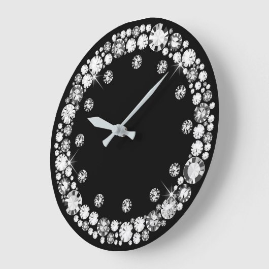 Diamond Infinity Große Wanduhr (Winkel)