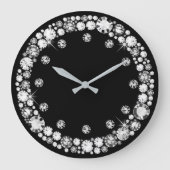 Diamond Infinity Große Wanduhr (Vorderseite)