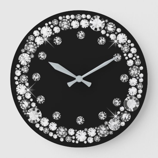 Diamond Infinity Große Wanduhr (Vorderseite)