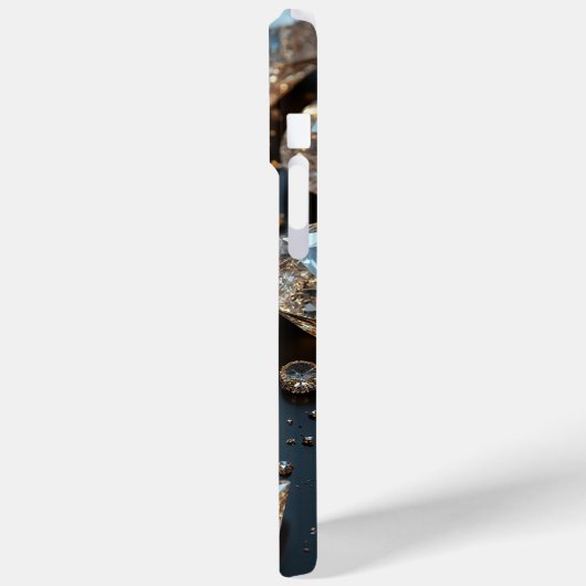 Diamond iPhone Case sieht wie echter Diamant-Luxus (Rückseite / Links)