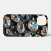 Diamond iPhone Case sieht wie echter Diamant-Luxus (Rückseite (Horizontal))