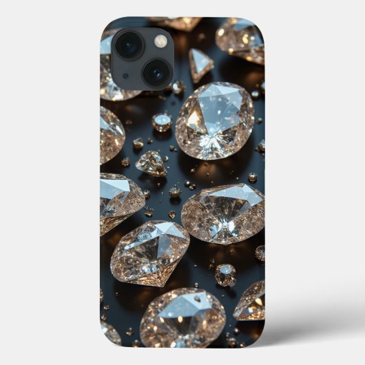 Diamond iPhone Case sieht wie echter Diamant-Luxus (Rückseite)