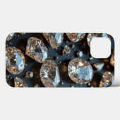 Diamond iPhone Case sieht wie echter Diamant-Luxus (Rückseite (Horizontal))