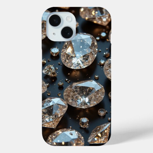 Diamond iPhone Case sieht wie echter Diamant-Luxus (Rückseite)
