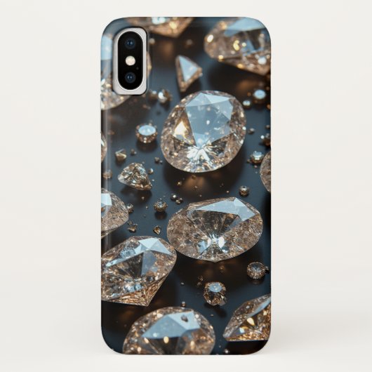 Diamond iPhone Case sieht wie echter Diamant-Luxus (Rückseite)