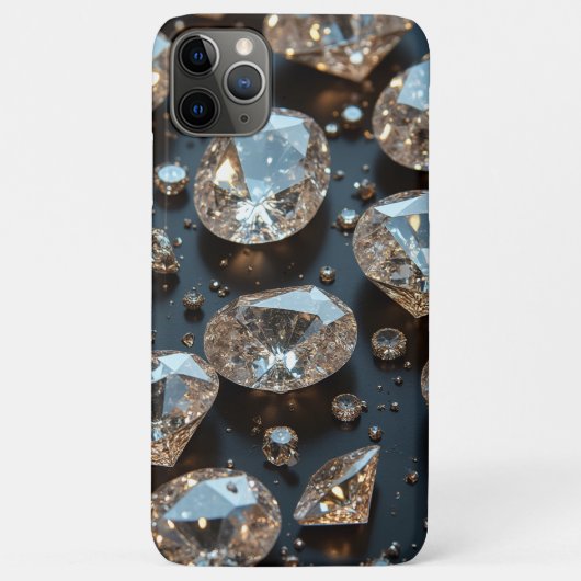 Diamond iPhone Case sieht wie echter Diamant-Luxus (Rückseite)