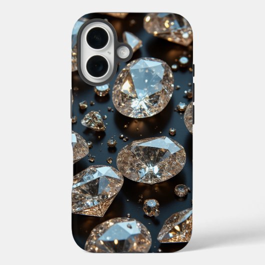 Diamond iPhone Case sieht wie echter Diamant-Luxus (Rückseite)
