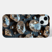 Diamond iPhone Case sieht wie echter Diamant-Luxus (Rückseite (Horizontal))