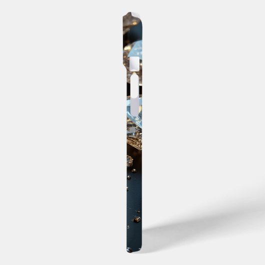 Diamond iPhone Case sieht wie echter Diamant-Luxus (Rückseite / Links)