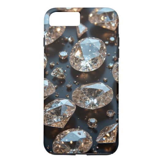Diamond iPhone Case sieht wie echter Diamant-Luxus (Rückseite)