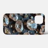 Diamond iPhone Case sieht wie echter Diamant-Luxus (Rückseite (Horizontal))