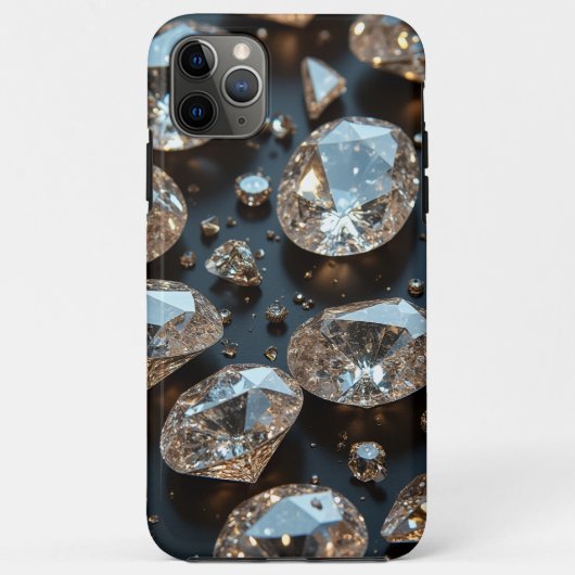 Diamond iPhone Case sieht wie echter Diamant-Luxus (Rückseite)