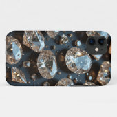 Diamond iPhone Case sieht wie echter Diamant-Luxus (Rückseite (Horizontal))