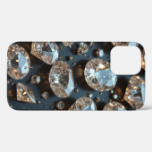 Diamond iPhone Case sieht wie echter Diamant-Luxus (Rückseite (Horizontal))