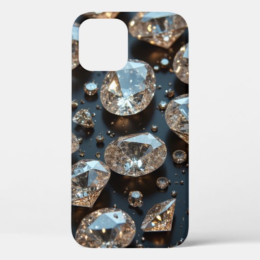 Diamond iPhone Case sieht wie echter Diamant-Luxus (Rückseite)