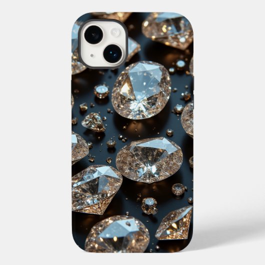 Diamond iPhone Case sieht wie echter Diamant-Luxus (Rückseite)