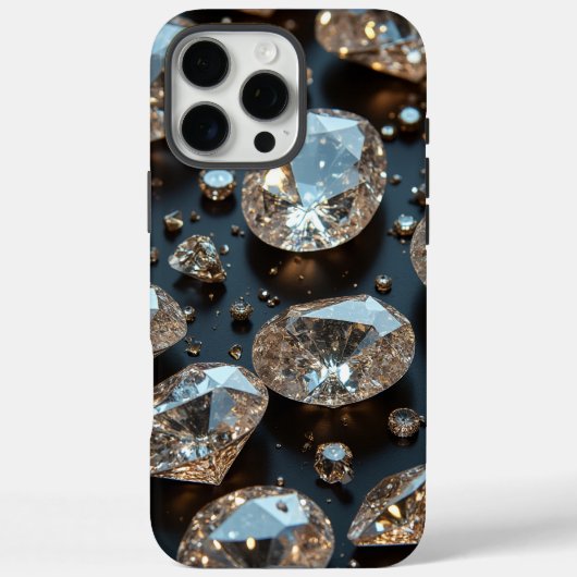 Diamond iPhone Case sieht wie echter Diamant-Luxus (Rückseite)