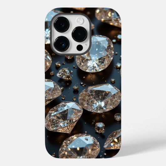 Diamond iPhone Case sieht wie echter Diamant-Luxus (Rückseite)