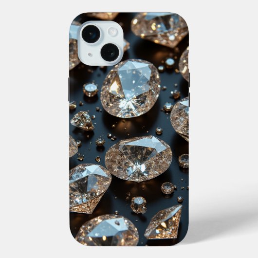 Diamond iPhone Case sieht wie echter Diamant-Luxus (Rückseite)