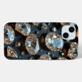 Diamond iPhone Case sieht wie echter Diamant-Luxus (Rückseite (Horizontal))