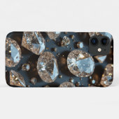 Diamond iPhone Case sieht wie echter Diamant-Luxus (Rückseite (Horizontal))