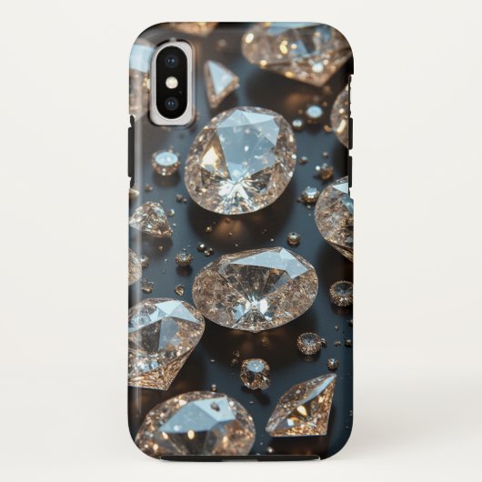 Diamond iPhone Case sieht wie echter Diamant-Luxus (Rückseite)