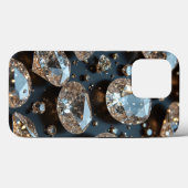 Diamond iPhone Case sieht wie echter Diamant-Luxus (Rückseite (Horizontal))