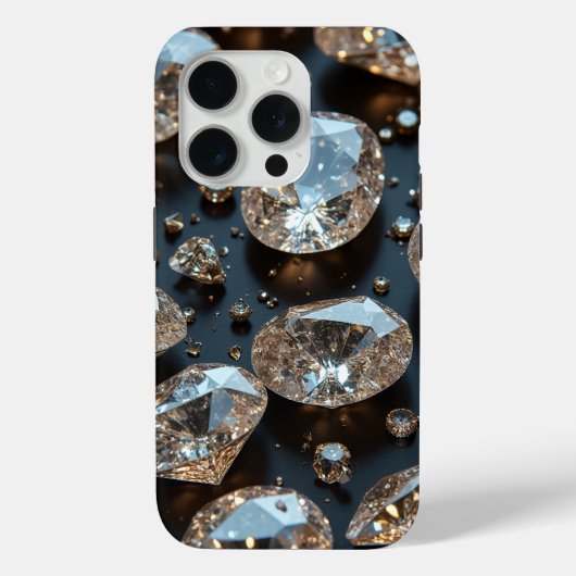 Diamond iPhone Case sieht wie echter Diamant-Luxus (Rückseite)