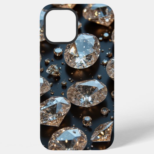 Diamond iPhone Case sieht wie echter Diamant-Luxus Hülle (Rückseite)