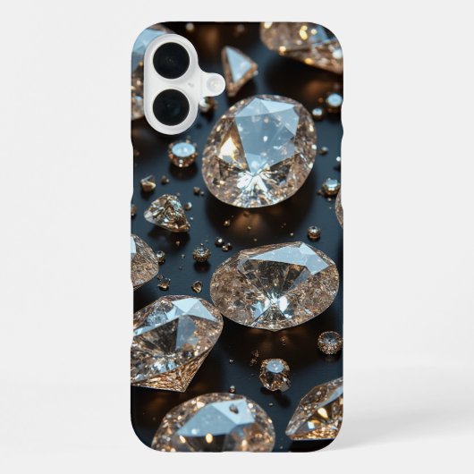 Diamond iPhone Case sieht wie echter Diamant-Luxus Hülle (Rückseite)