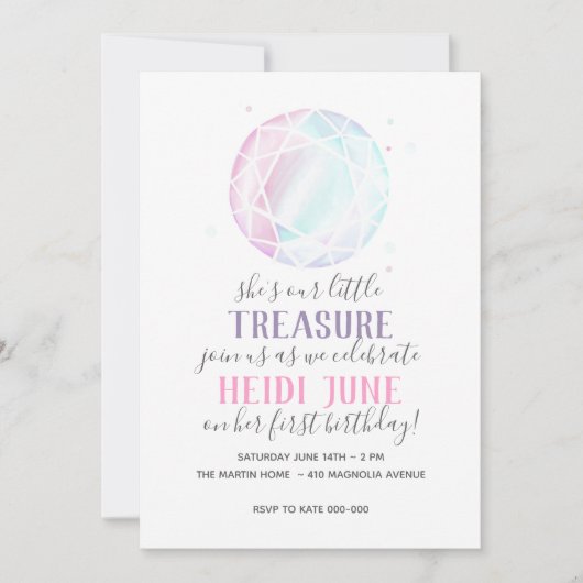 Diamond Jewel Einladung (Vorderseite)