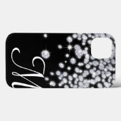Diamond Jewels Jewelry Glitz Monogram IPAD Case (Rückseite (Horizontal))