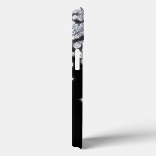 Diamond Jewels Jewelry Glitz Monogram IPAD Case (Rückseite / Rechts)