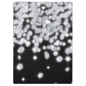 Diamond Jewels Jewelry Monogram Initial Clip Board Klemmbrett (Rückseite)