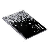 Diamond Jewels Jewels Monogram, erstes Notizbuch Notizblock (Rechte Seite)