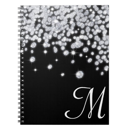 Diamond Jewels Jewels Monogram, erstes Notizbuch Notizblock (Vorderseite)