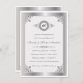 Diamond-Jubiläum Medallion Party Einladung (Vorne/Hinten)