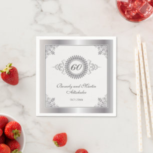 Diamond-Jubiläum Medallion Party Serviette