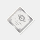 Diamond-Jubiläum Medallion Party Serviette (Ecke)