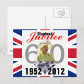 Diamond Jubilee 1952-2012 Postkarte (Vorne/Hinten)