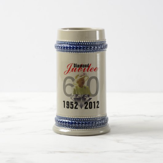 Diamond Jubilee 1952-2012 Stein Bierglas (Mittel)