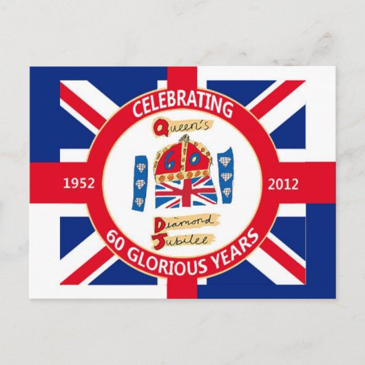 Diamond Jubilee 2012 Celebration Postcards Postkarte (Vorderseite)