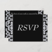 Diamond Jubilee 60. Hochzeitstag RSVP Karte (Vorne/Hinten)