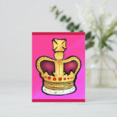 Diamond Jubilee Crown herrlich zeichnend Postkarte (Stehend Vorderseite)